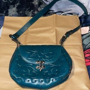 Patricia Nash Micaela Floral leather shoulder bag